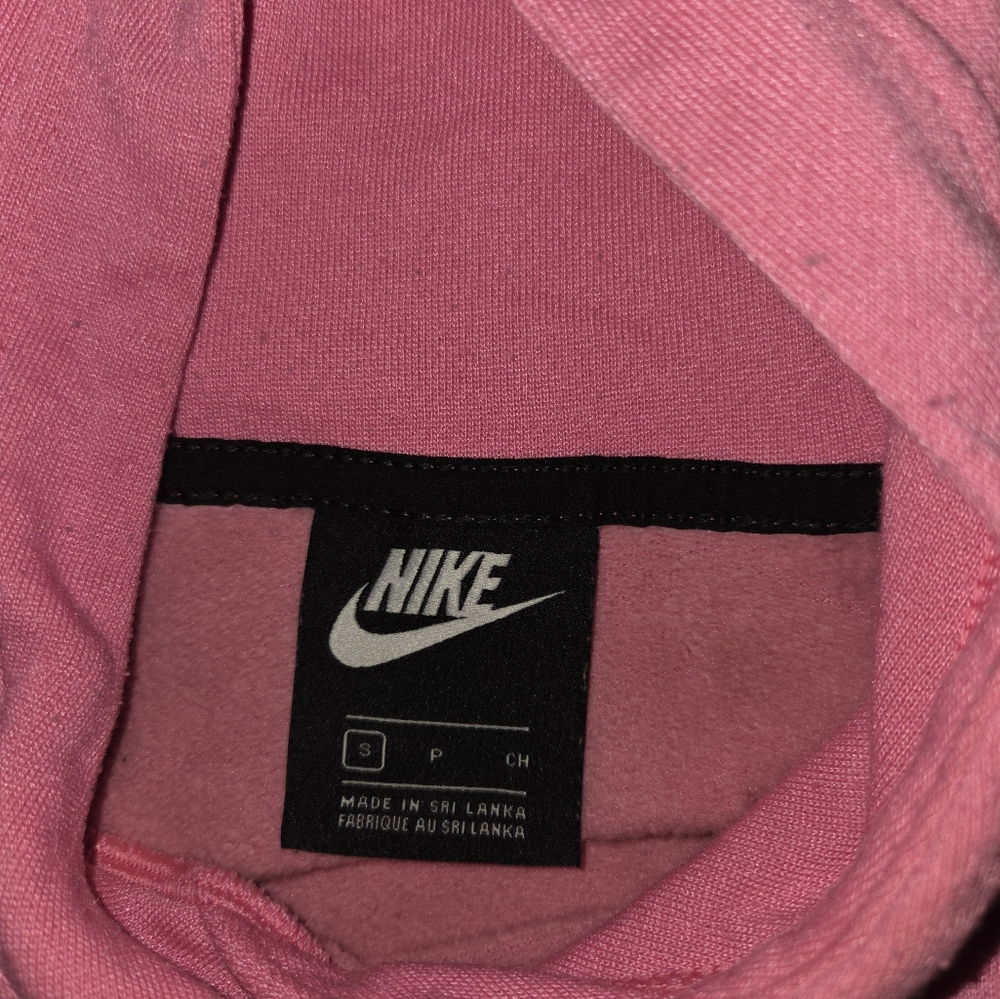 Nike Women's Pink Sweatshirt with Black Logo - Picture 3 of 3